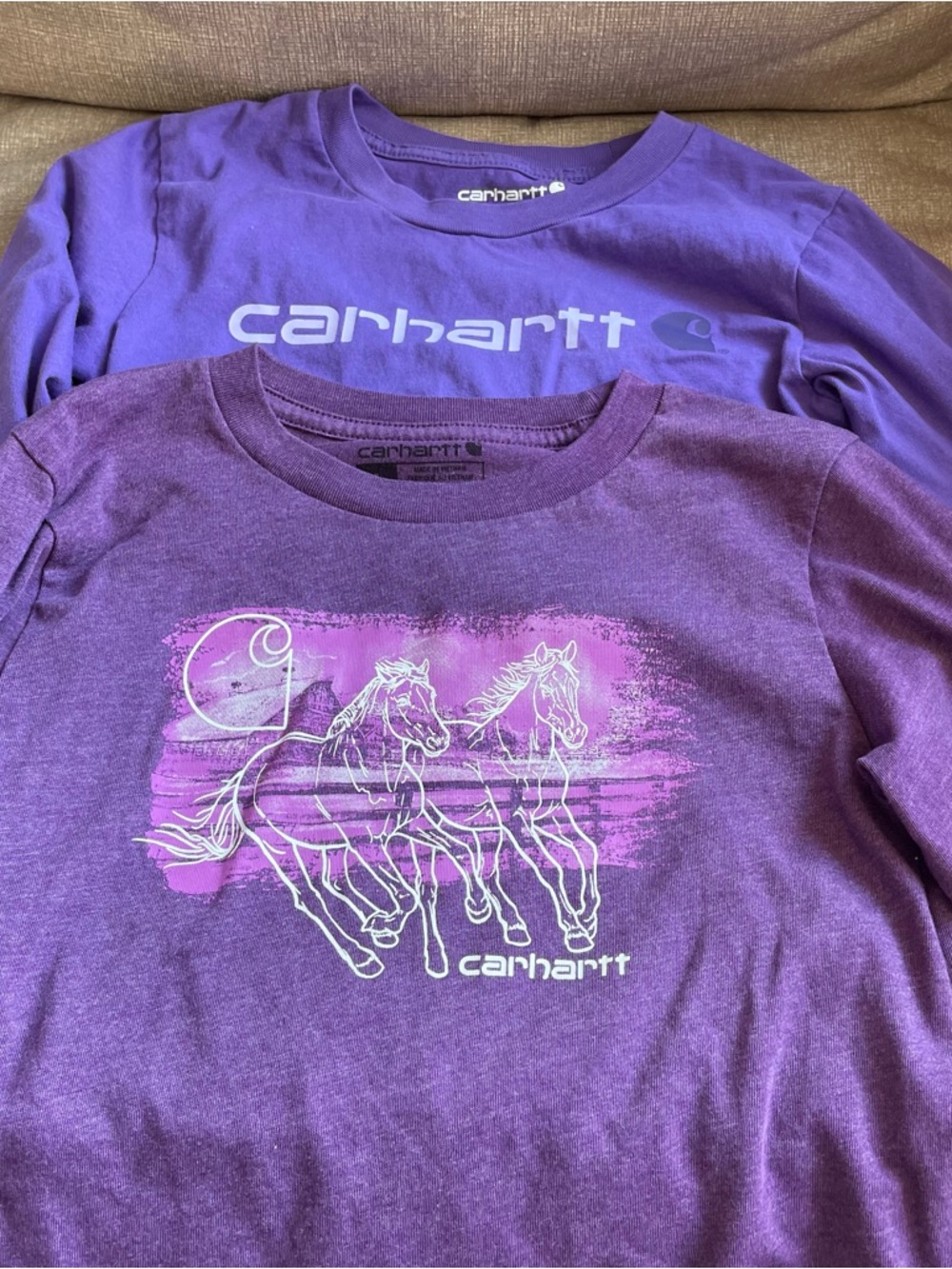 Carhartt Kids' Purple Graphic Long-Sleeves Bundle